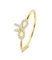 Charming Bow Silver Ring NSR-4327
